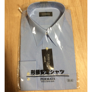 形態安定シャツ 水色 サイズ 襟周り40 ゆき80(シャツ)