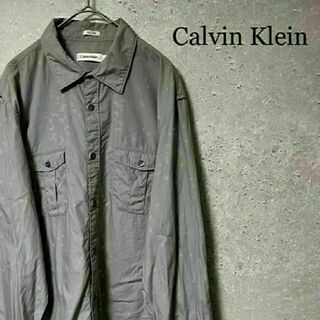 カルバンクライン(Calvin Klein)のCalvin Klein カルバン・クライン 長袖 シャツ 胸ポケット L(シャツ)