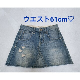 ウエスト61cm♡デニムのスカート♡(ミニスカート)
