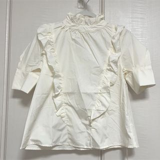 TOCCO closet - 美品　tocco closet 半袖 ブラウス　Mサイズ　フリル　レディース