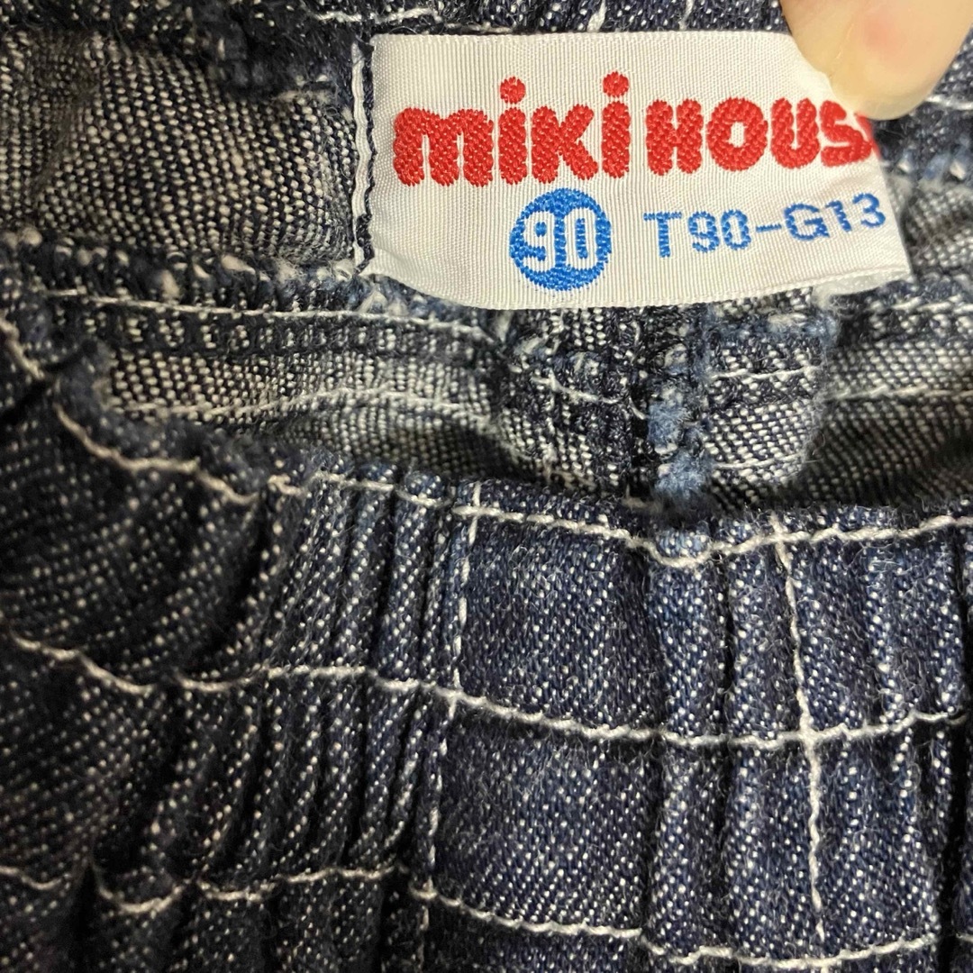 mikihouse(ミキハウス)のミキハウス　デニム　ショートパンツ　90 キッズ/ベビー/マタニティのキッズ服男の子用(90cm~)(パンツ/スパッツ)の商品写真