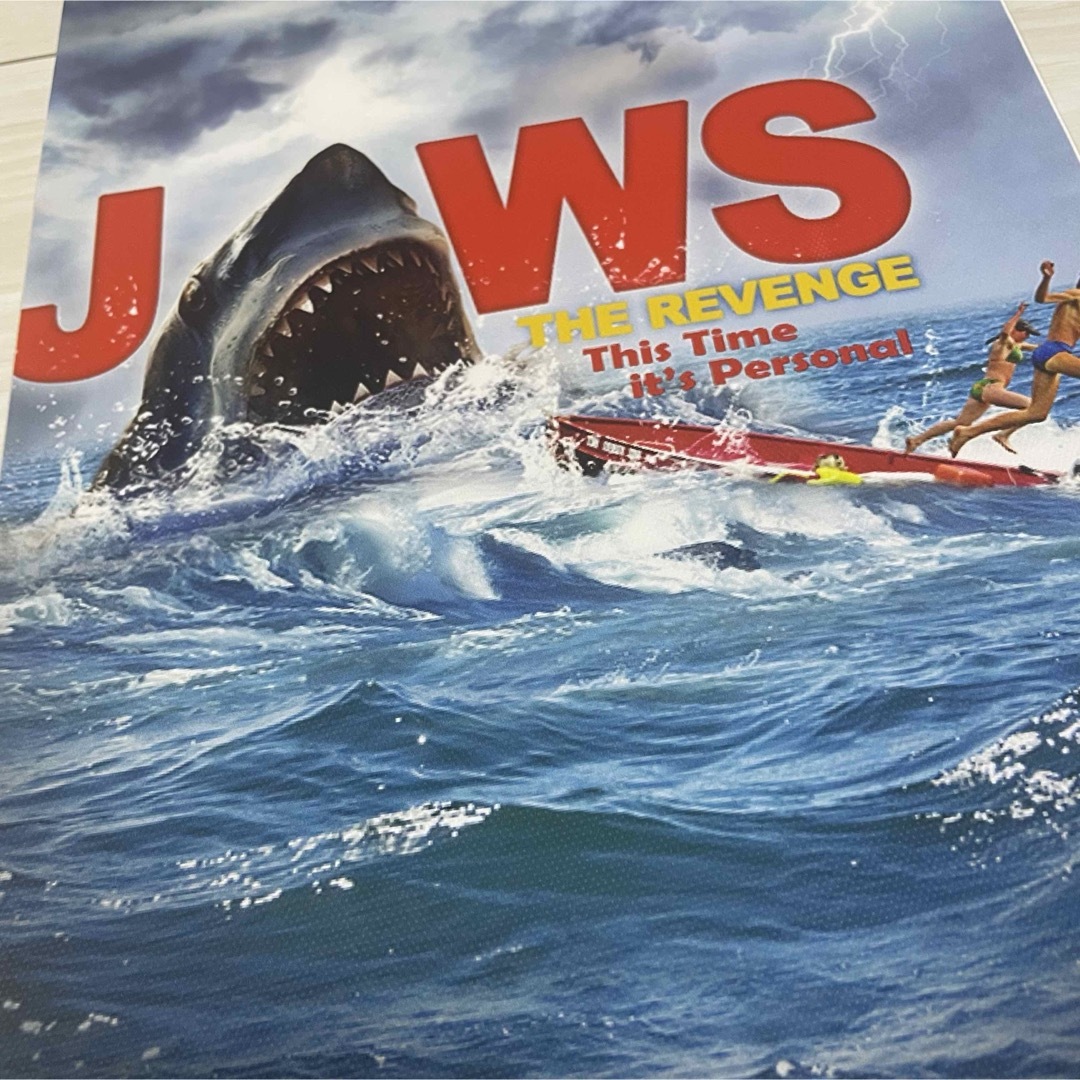 084A4 ジョーズ JAWS 映画 ポスター 洋画 インテリア スピルバーグ エンタメ/ホビーのコレクション(印刷物)の商品写真