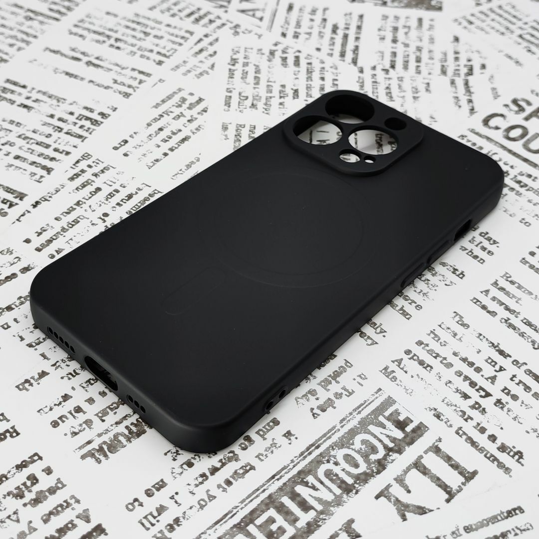 iPhone 13Pro MagSafeシリコンケース (15) ブラック スマホ/家電/カメラのスマホアクセサリー(iPhoneケース)の商品写真