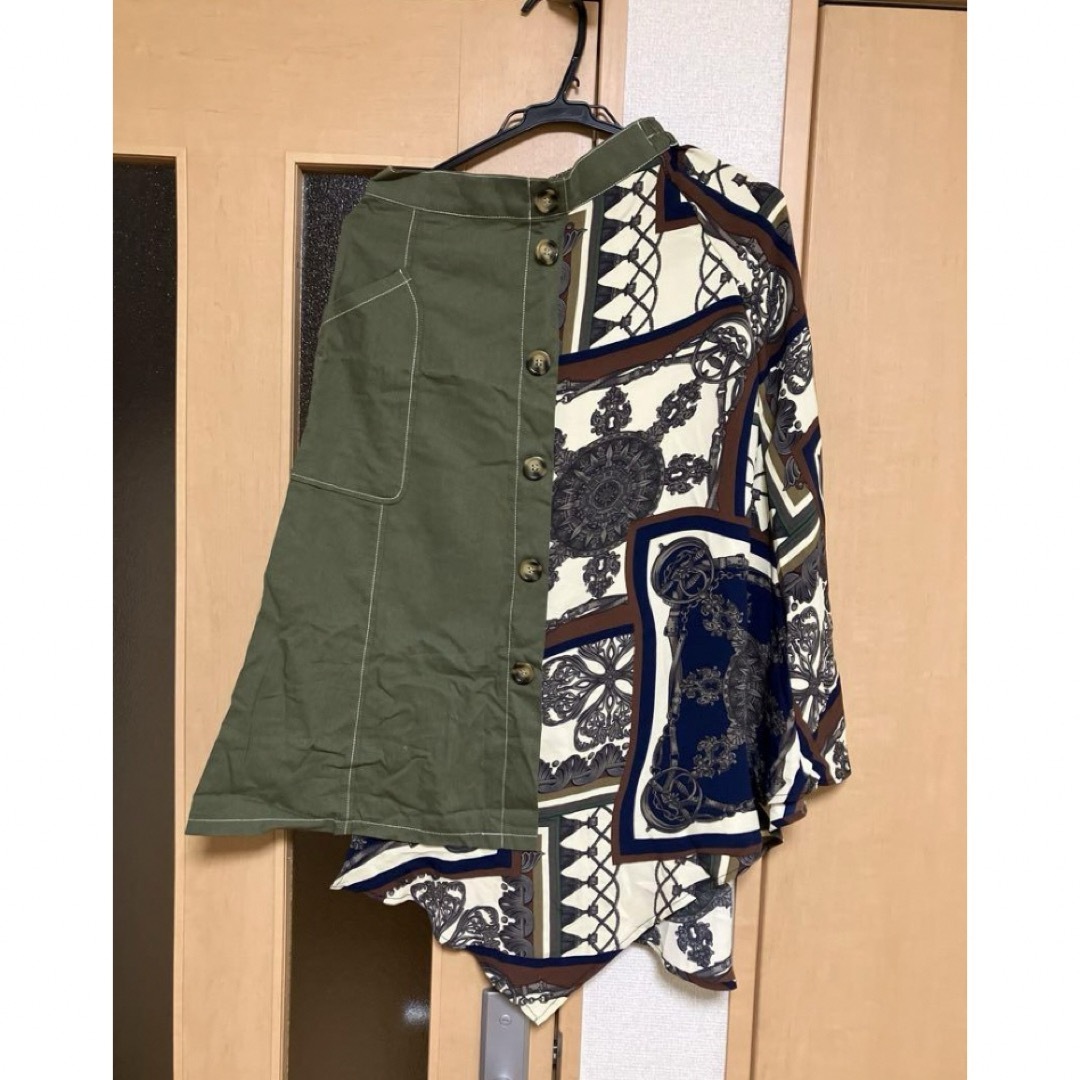 MURUA(ムルーア)のスカーフドッキングスカート レディースのスカート(ロングスカート)の商品写真