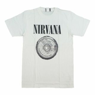 新品 ニルヴァーナ ロック Tシャツ agt-0106/S～XL　ホワイト(Tシャツ/カットソー(半袖/袖なし))
