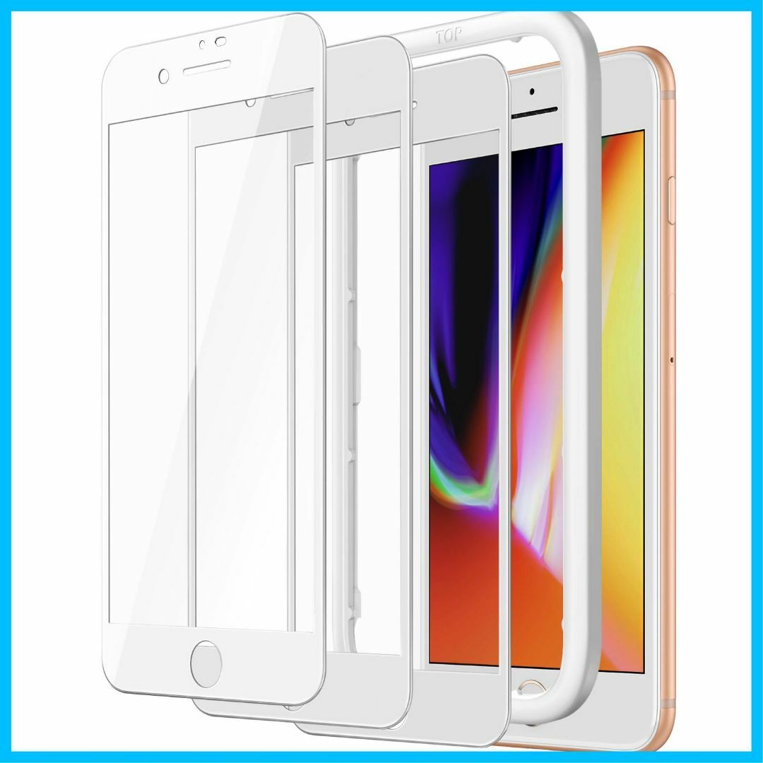 【色:ホワイト】JEDirect iPhone 8 Plus/7 Plus (5