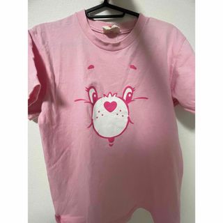 ケアベア(CareBears)のケアベア ピンク Tシャツ(Tシャツ/カットソー(半袖/袖なし))