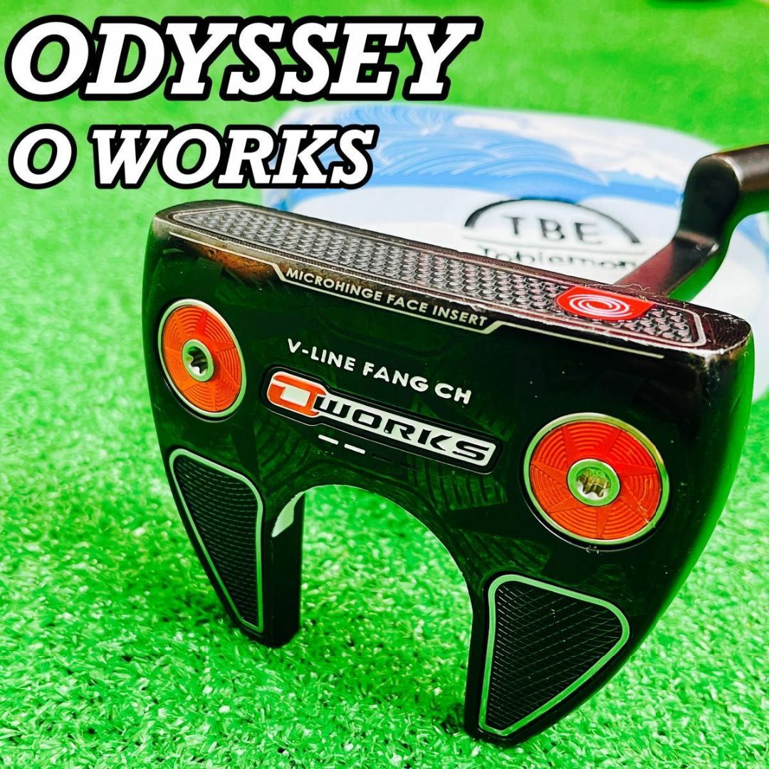 ODYSSEY OWORKS メンズゴルフ　パター　V-LINE FANG CH スポーツ/アウトドアのゴルフ(クラブ)の商品写真