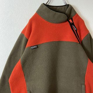 ステューシー(STUSSY)の【ハーフジップ、フリース◎】stussyツートンカラー古着スウェットsk8M(その他)