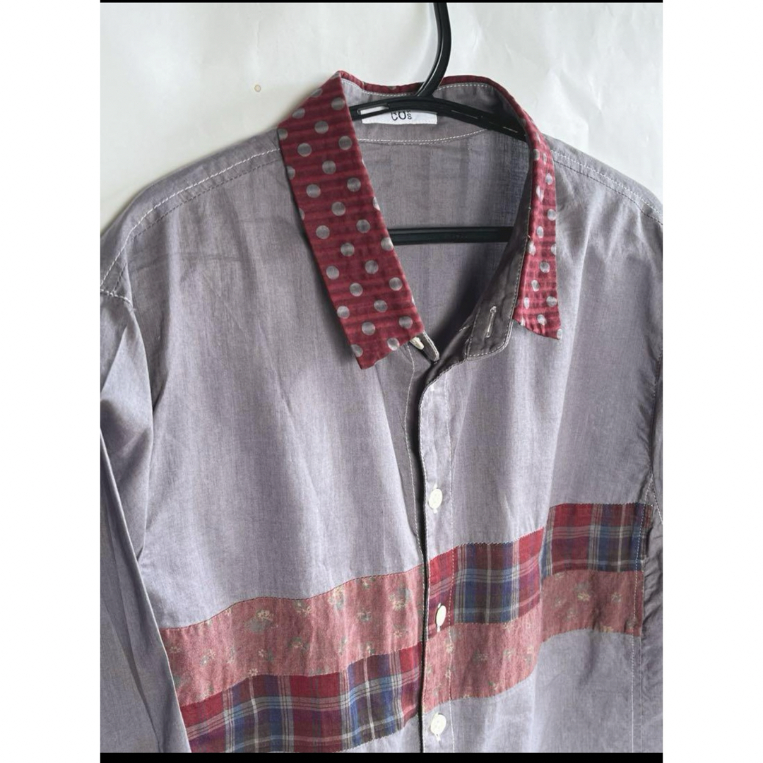 COS(コス)のCO's コス　ドットチェック綿シャツ レディースのトップス(シャツ/ブラウス(半袖/袖なし))の商品写真