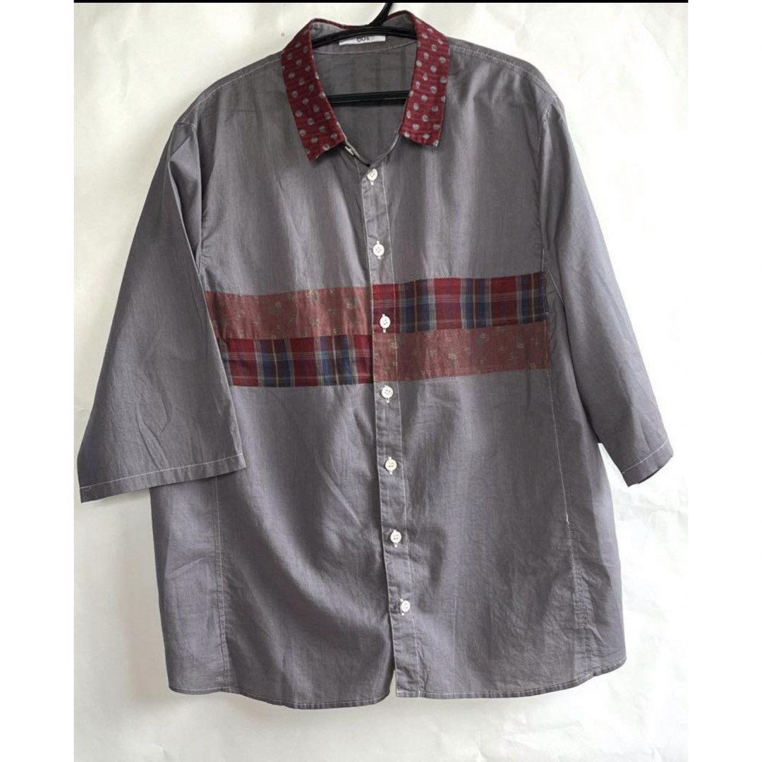 COS(コス)のCO's コス　ドットチェック綿シャツ レディースのトップス(シャツ/ブラウス(半袖/袖なし))の商品写真