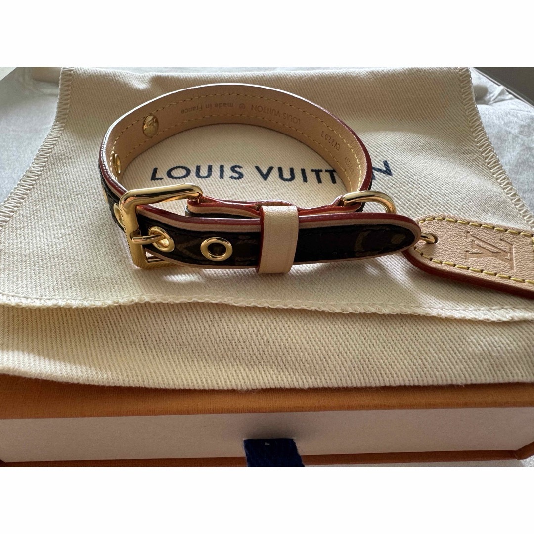 LOUIS VUITTON(ルイヴィトン)のLOUIS VUITTON ドッグ･カラー  新品未着用 ハンドメイドのペット(リード/首輪)の商品写真