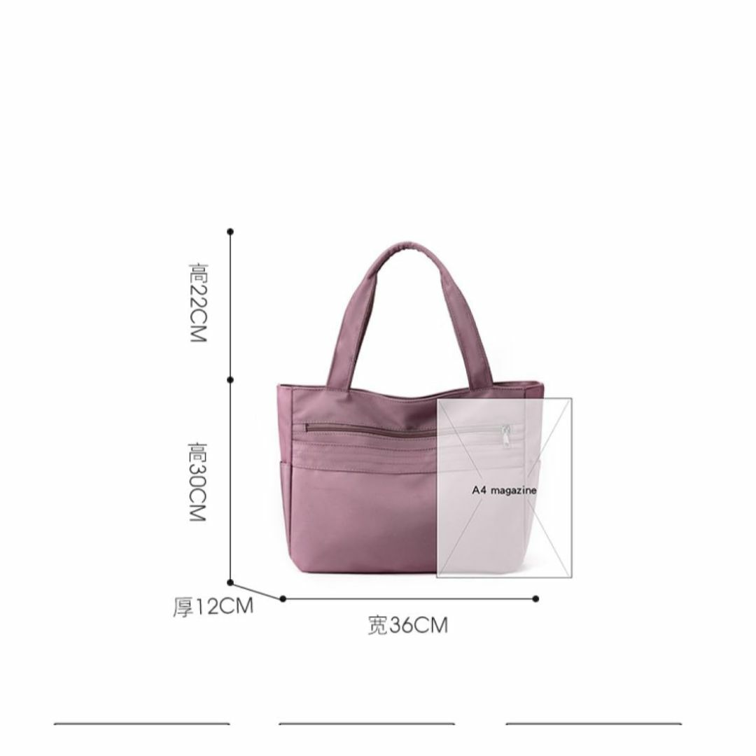 【色: ブラック】JIANLINST トートバッグレディース ハンドバッグ ナイ レディースのバッグ(その他)の商品写真