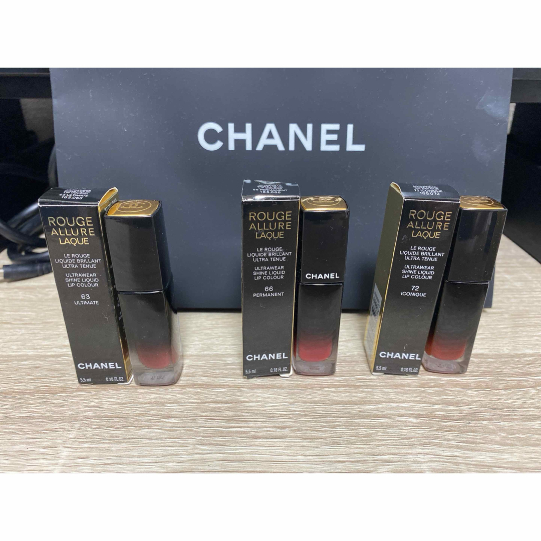 CHANEL(シャネル)のCHANEL ルージュアリュールラックセット 63 66 72 コスメ/美容のベースメイク/化粧品(口紅)の商品写真