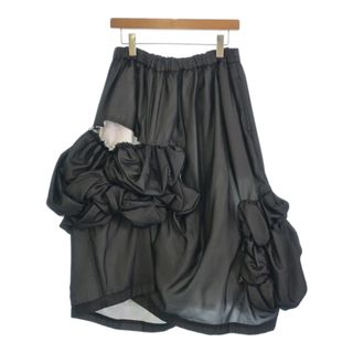 コムデギャルソン(COMME des GARCONS)のCOMME des GARCONS コムデギャルソン ひざ丈スカート S 黒 【古着】【中古】(ひざ丈スカート)