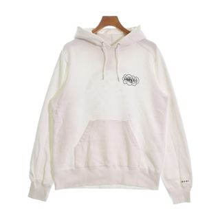 サカイ(sacai)のsacai サカイ パーカー 3(L位) 白 【古着】【中古】(パーカー)