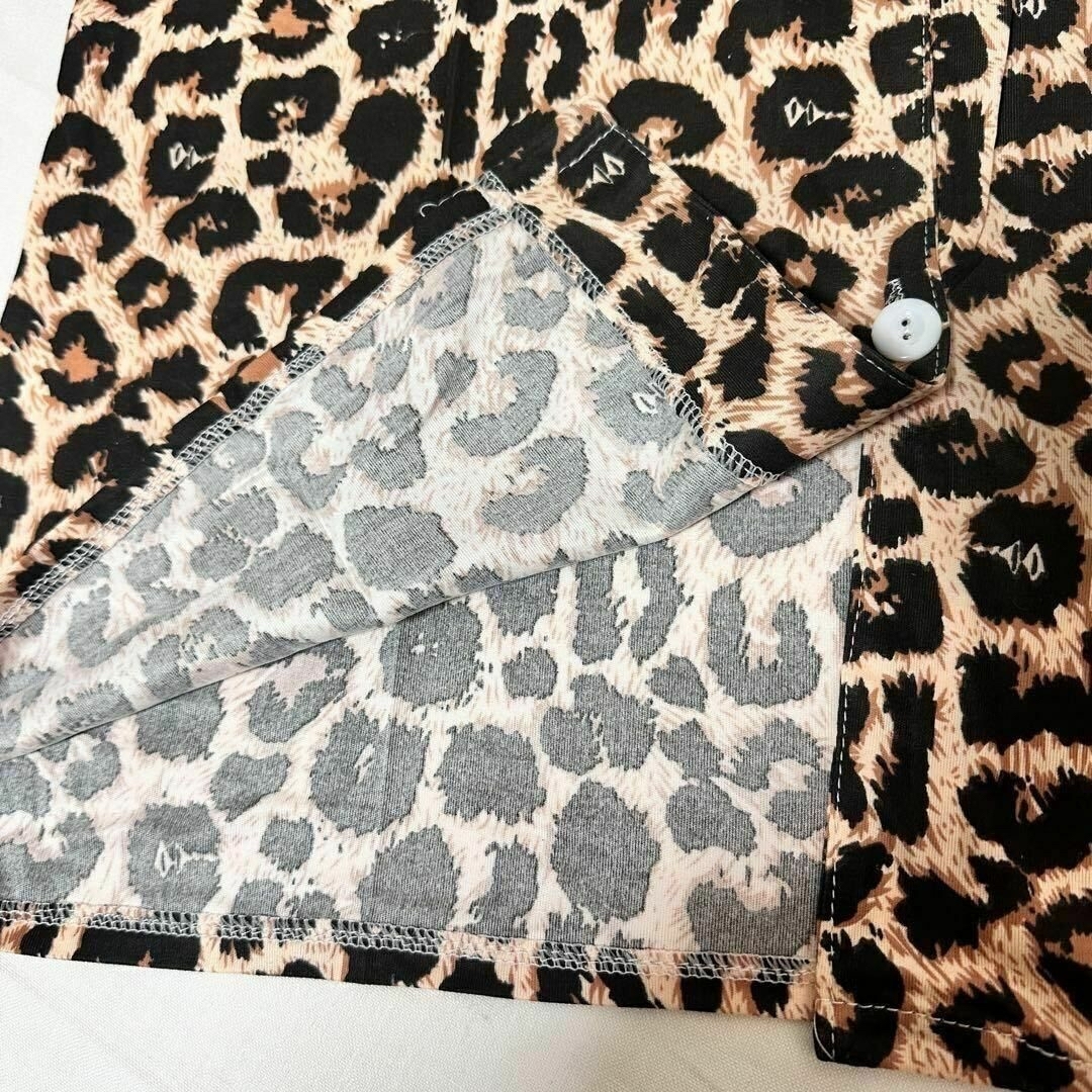 豹柄 ヒョウ柄 XL ルームウェア 部屋着 パジャマ 寝巻き ナイトウェア レディースのルームウェア/パジャマ(パジャマ)の商品写真