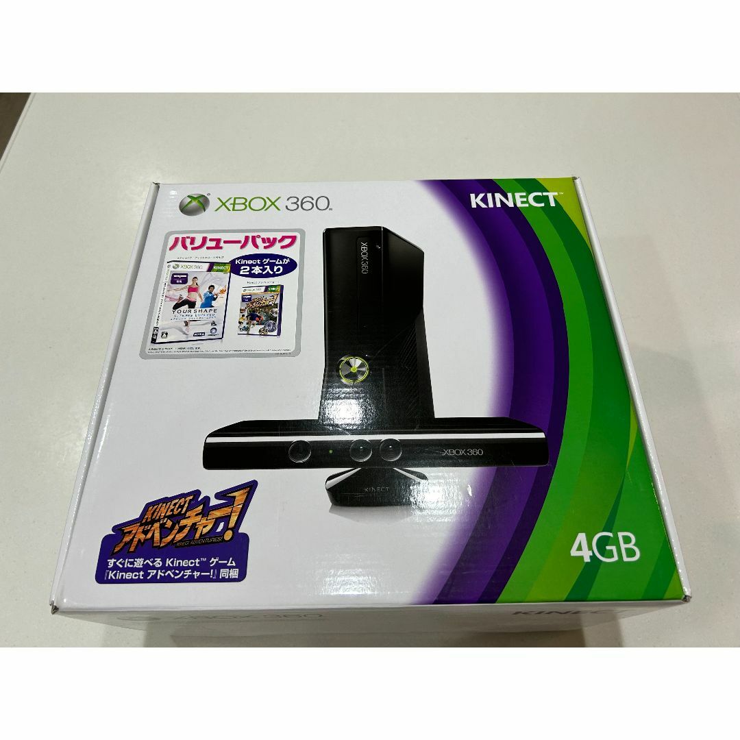 Xbox360(エックスボックス360)のXbox360 KINECT バリューパック　使用時間少ない上物　おまけ付 エンタメ/ホビーのゲームソフト/ゲーム機本体(家庭用ゲーム機本体)の商品写真