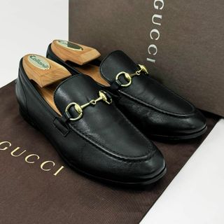 グッチ(Gucci)の☆MTO品☆美品 グッチ ヨルダーン ホースビット ローファー ラムレザー 35(ローファー/革靴)