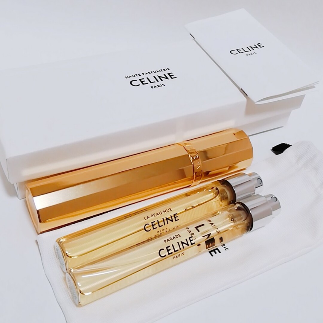 CELINE - 【美品】CELINE セリーヌ トラベルスプレー&リフィル CELINE - 【美品】CELINE セリーヌ トラベルスプレー&リフィル