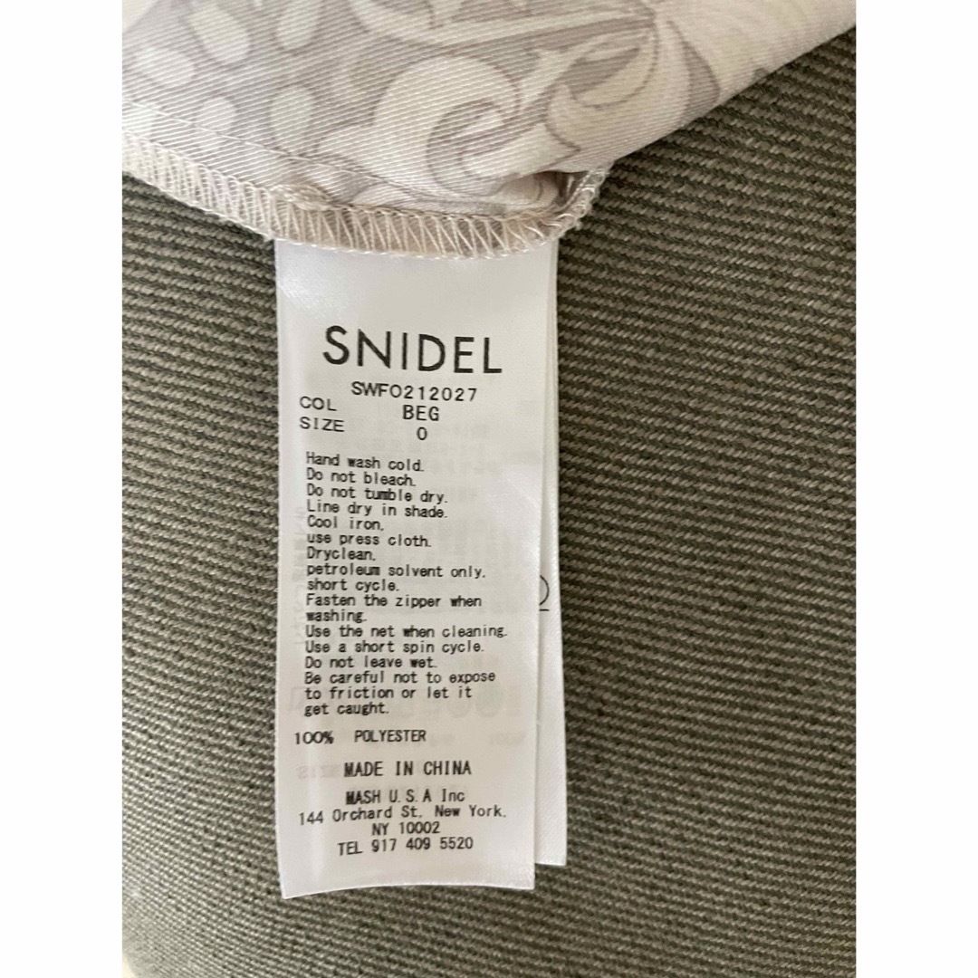 SNIDEL(スナイデル)のSNIDEL × Williammorris ナロープリントワンピース　0 レディースのワンピース(ロングワンピース/マキシワンピース)の商品写真