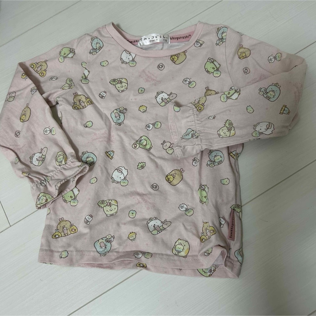 すみっコぐらし　110cm ロンT キッズ/ベビー/マタニティのキッズ服女の子用(90cm~)(Tシャツ/カットソー)の商品写真