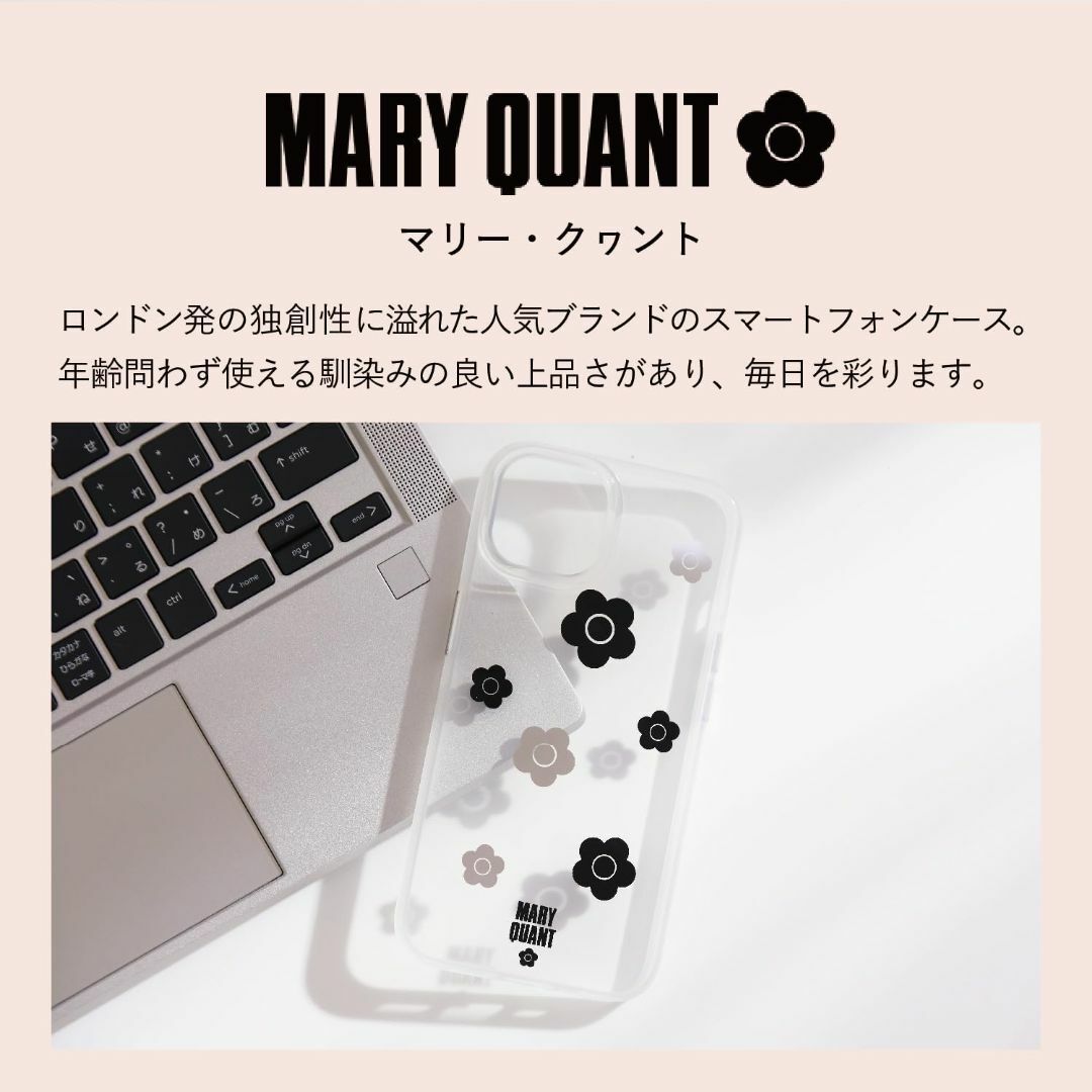 【色: ブラック/シルバー】マリークヮント MARY QUANT iPhone  スマホ/家電/カメラのスマホアクセサリー(その他)の商品写真