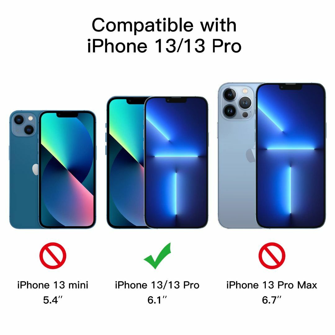 【人気商品】JEDirect iPhone 13/13 Pro (6.1インチ専 スマホ/家電/カメラのスマホアクセサリー(その他)の商品写真