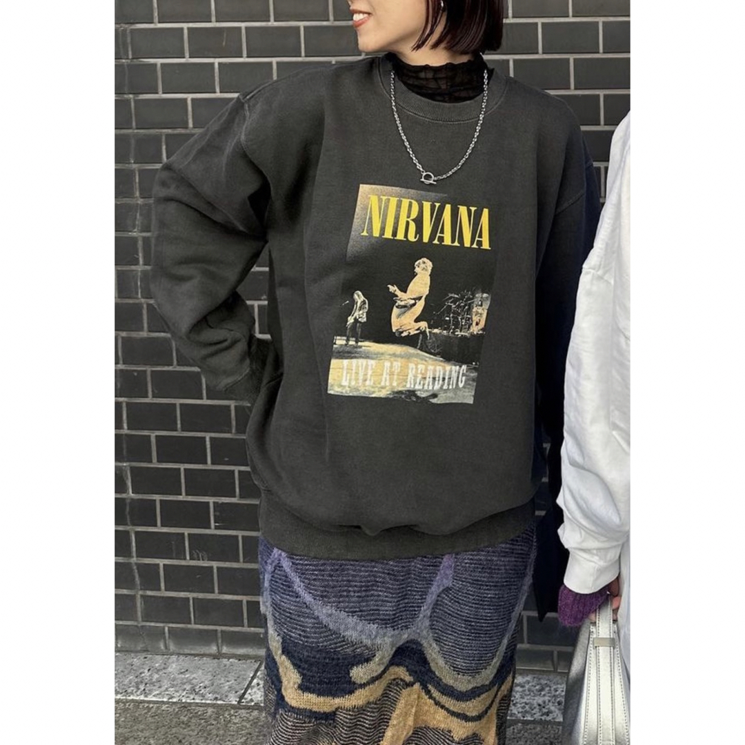 Ameri VINTAGE(アメリヴィンテージ)のAmeriアメリ☆ NIRVANA VINTAGE LIKE SWEAT レディースのトップス(トレーナー/スウェット)の商品写真