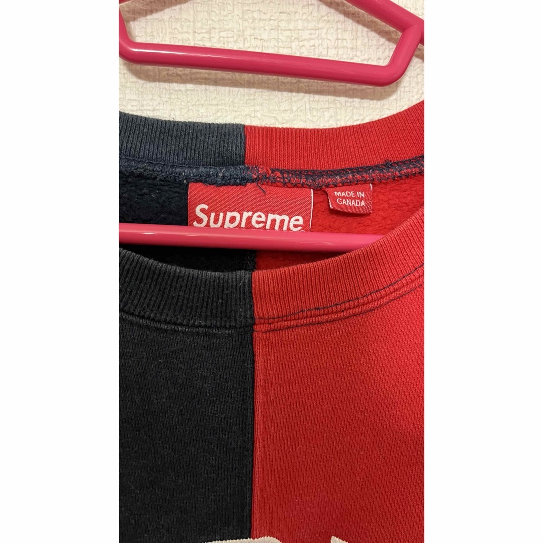 Supreme(シュプリーム)のsupreme シュプリーム　トレーナー　ネイビー　レッド　2色　ハーフ メンズのトップス(スウェット)の商品写真