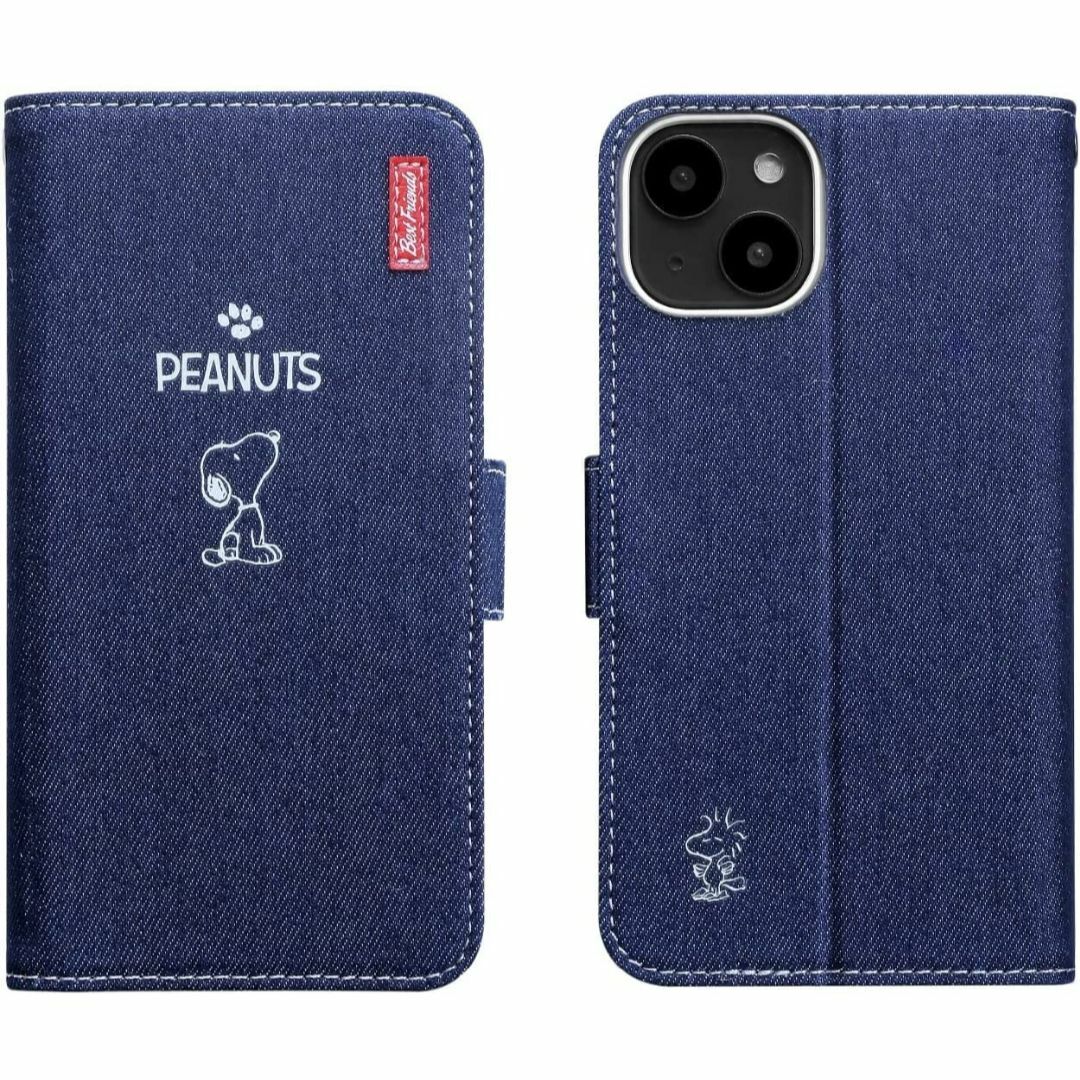 【色: デニム】[スヌーピー/SNOOPY]iPhone15 Pro ケース 手 スマホ/家電/カメラのスマホアクセサリー(その他)の商品写真