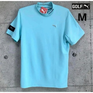 プーマ(PUMA)のプーマゴルフ【M】3D ロゴ ツアーデザイン 接触冷感 半袖 モックネックシャツ(ウエア)