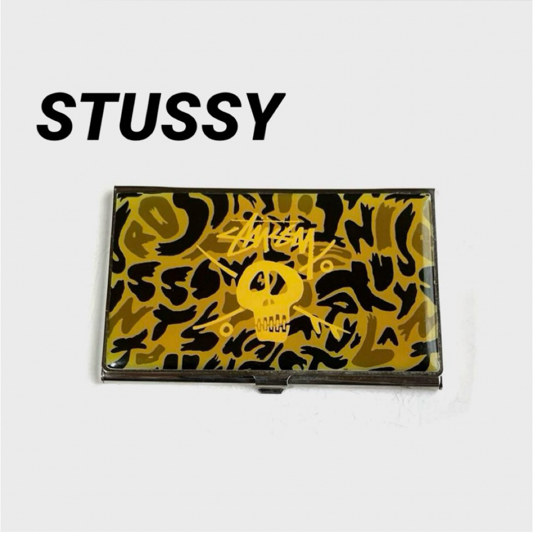 STUSSY(ステューシー)のSTUSSYステューシー名刺入れ スカル カモフラ メンズのファッション小物(名刺入れ/定期入れ)の商品写真