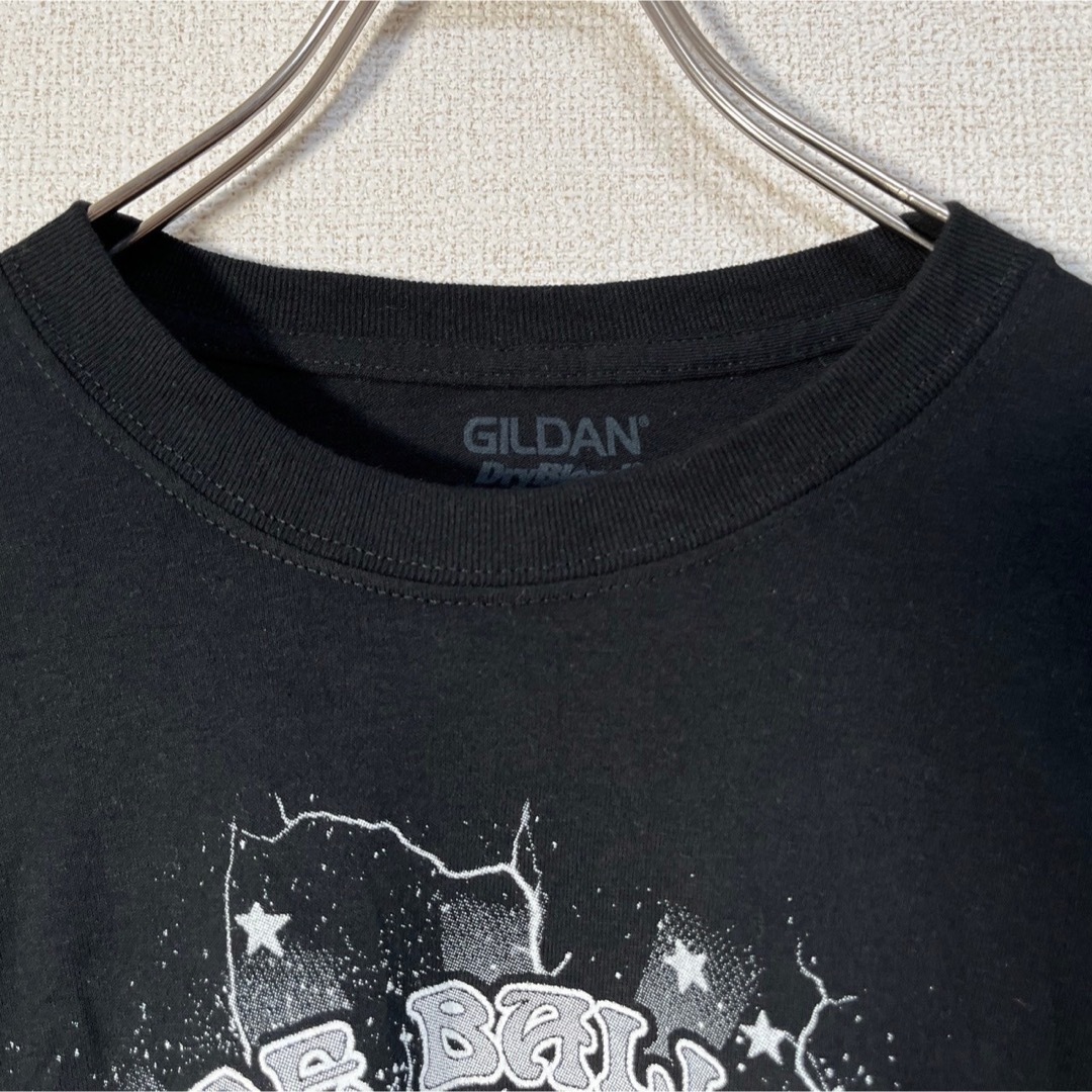 GILDAN(ギルタン)の【ギルダン】半袖Tシャツ　デトロイト　ロックンロール　バンT　ブラック　稲妻42 メンズのトップス(Tシャツ/カットソー(半袖/袖なし))の商品写真