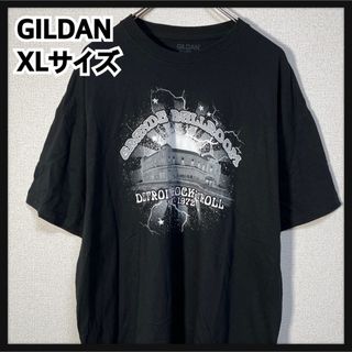 ギルタン(GILDAN)の【ギルダン】半袖Tシャツ　デトロイト　ロックンロール　バンT　ブラック　稲妻42(Tシャツ/カットソー(半袖/袖なし))