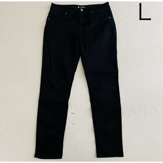 黒　パンツ　長ズボン　レディース　L(その他)