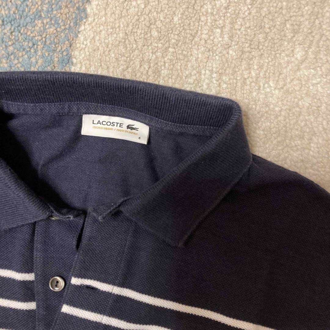 LACOSTE ラコステ ポロシャツ PH309EL サイズ4 濃紺 メンズのトップス(ポロシャツ)の商品写真