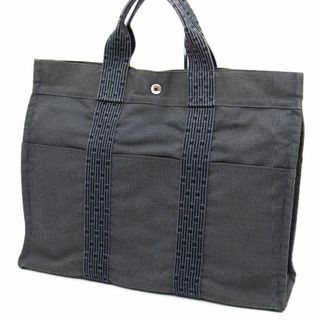 エルメス(Hermes)の★美品★ エルメストートバッグ エールライン MM グレー A4(トートバッグ)