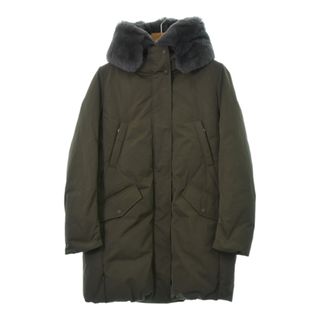 ウールリッチ(WOOLRICH)のWOOLRICH ウールリッチ ダウンコート S カーキ 【古着】【中古】(ダウンコート)