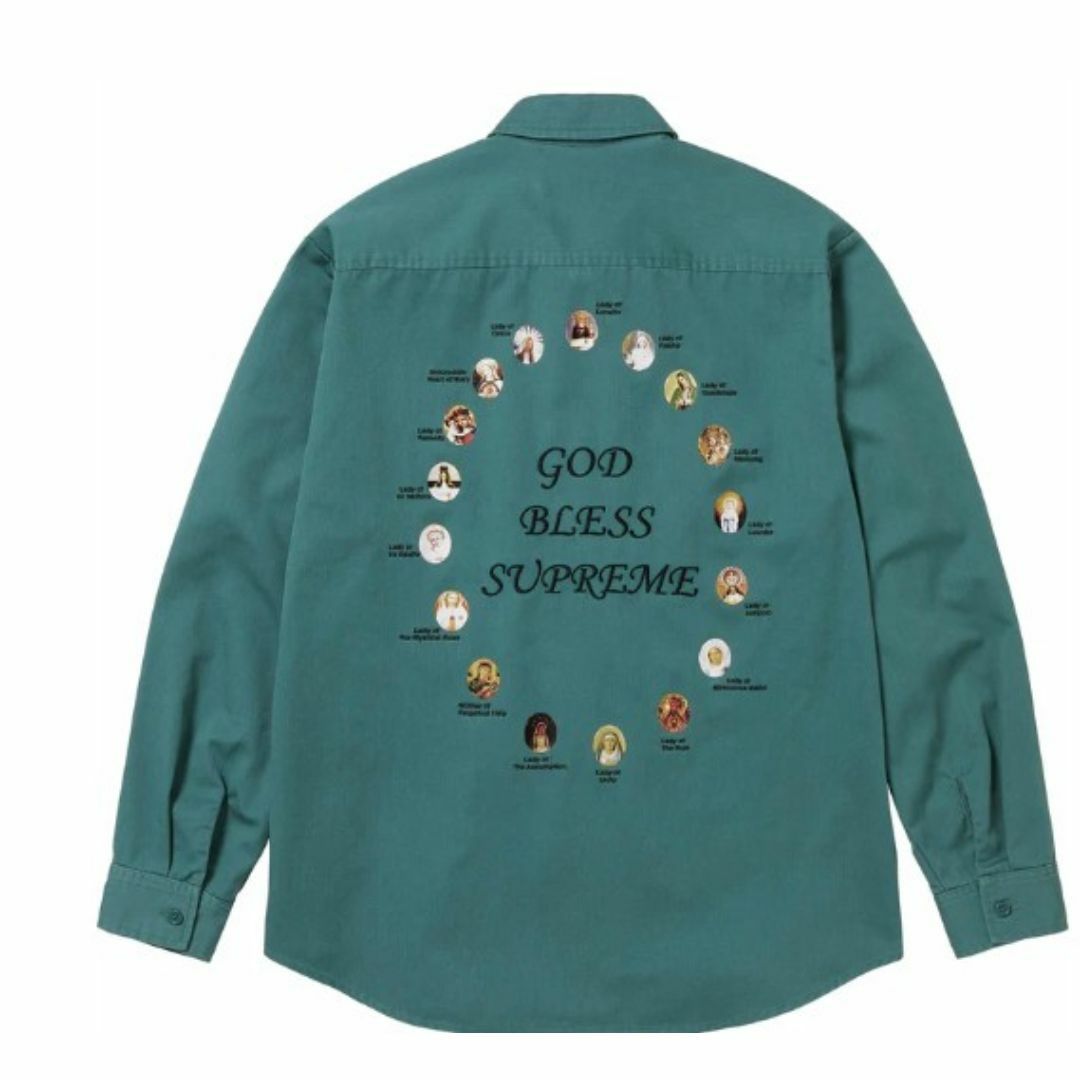 Supreme(シュプリーム)の【Green・XL】 Our Lady Work Shirt supreme メンズのトップス(シャツ)の商品写真