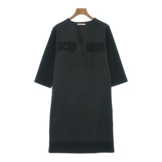 マルニ(Marni)のMARNI マルニ ワンピース 38(S位) 黒 【古着】【中古】(ひざ丈ワンピース)