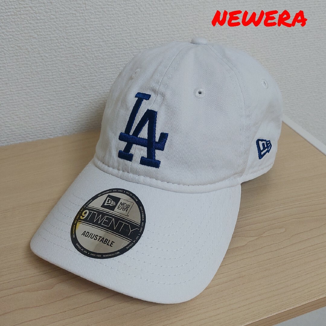 NEW ERA(ニューエラー)のニューエラ　キャップ　ホワイト　ドジャース レディースの帽子(キャップ)の商品写真