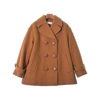 シーバイクロエ(SEE BY CHLOE)のSee By Chloe シー　バイ　クロエ ピーコート 34(XXS位) 茶 【古着】【中古】(ピーコート)