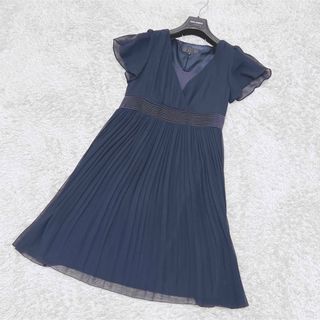 UNTITLED - 【お値下げ歓迎、即日発送】アンタイトル　シフォンプリーツワンピース　極美品　M