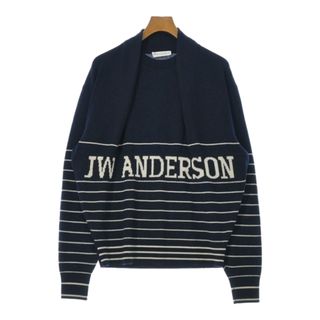 ジェイダブリューアンダーソン(J.W.ANDERSON)のJW Anderson ニット・セーター S 紺x白(ボーダー) 【古着】【中古】(ニット/セーター)