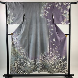 訪問着 身丈152cm 裄丈64cm 正絹 逸品 【中古】(着物)