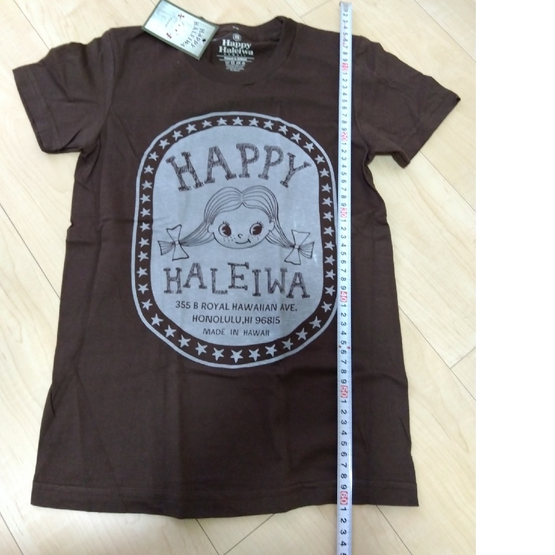 HALEIWA(ハレイワ)のハッピーハレイワ　Tシャツ ハワイ限定　リゾート　半袖　Sサイズ レディースのトップス(Tシャツ(半袖/袖なし))の商品写真