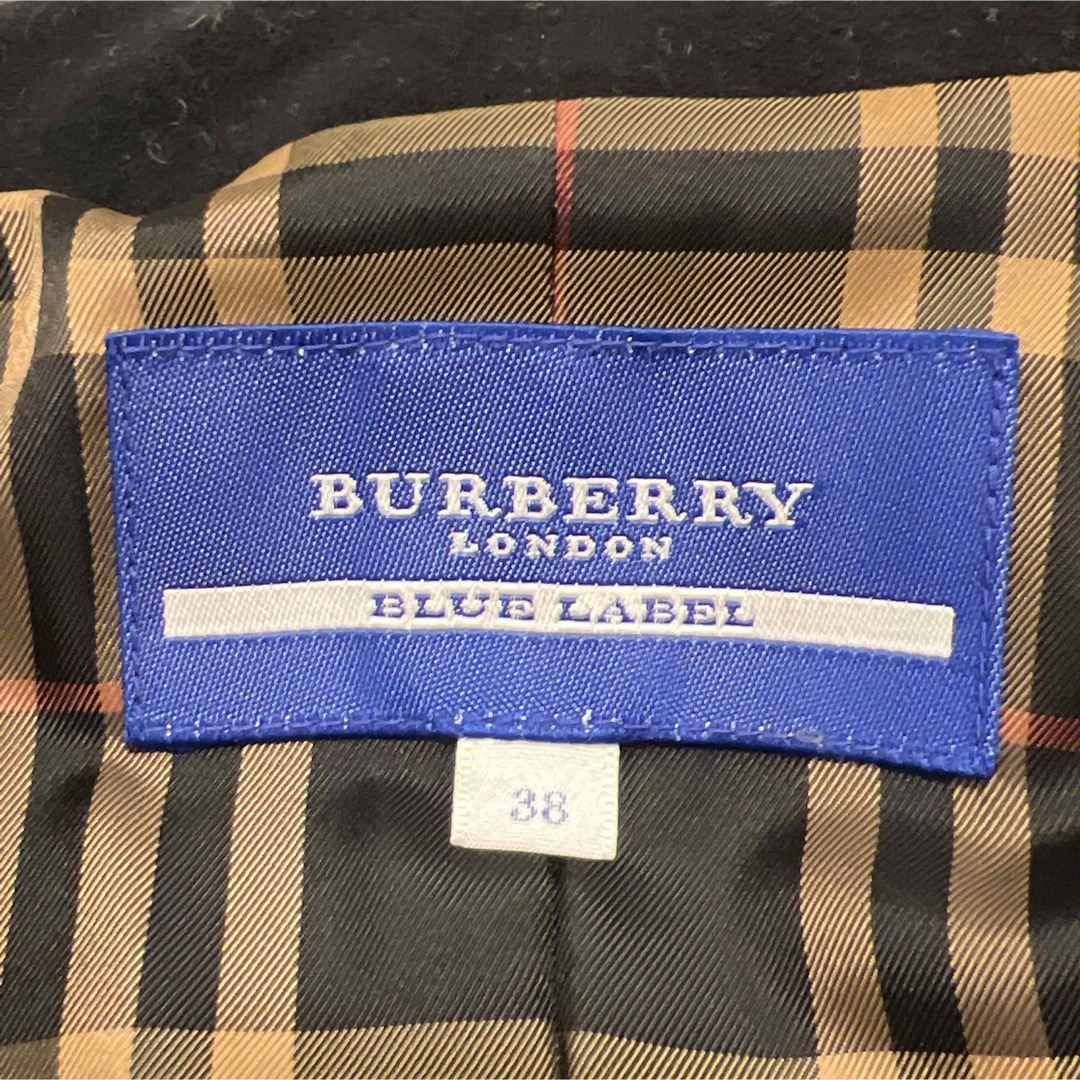 BURBERRY BLUE LABEL(バーバリーブルーレーベル)の【お値下げ歓迎、即日発送】バーバリーブルーレーベル　ブルゾン　チェック　極美品 レディースのジャケット/アウター(ブルゾン)の商品写真