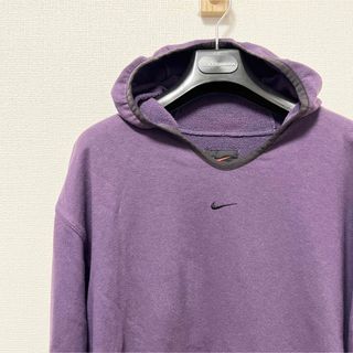 ナイキ(NIKE)の【お値下げ歓迎、即日発送】90s ナイキ　パーカー　センターロゴ　希少カラー(パーカー)