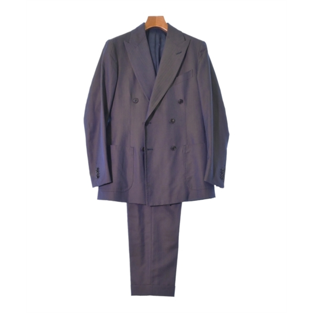 Luca Grassia ルカグラシア ビジネス 46/46(M位) 紺xカーキ 【古着】【中古】 メンズのスーツ(セットアップ)の商品写真